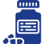 Blue clipboard with a checklist and pen icon.
